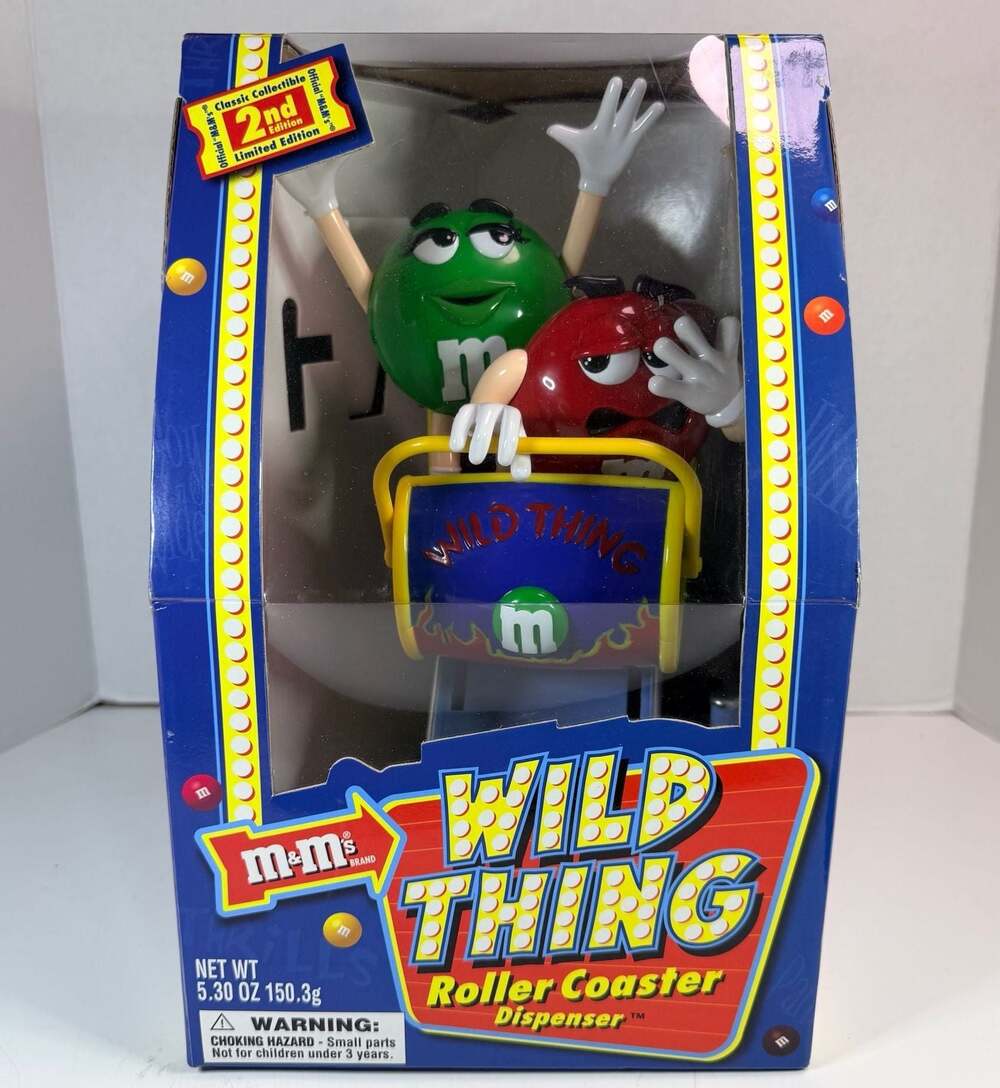 M&M's Wild Thing Roller Coaster Candy Dispenser 2nd Edition Limited Edition